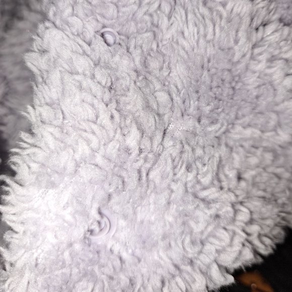 LUKKA LUX Women's Purple Fleece Cozy Sherpa Hoodie 1/4 Button Size Small - Picture 9 of 9